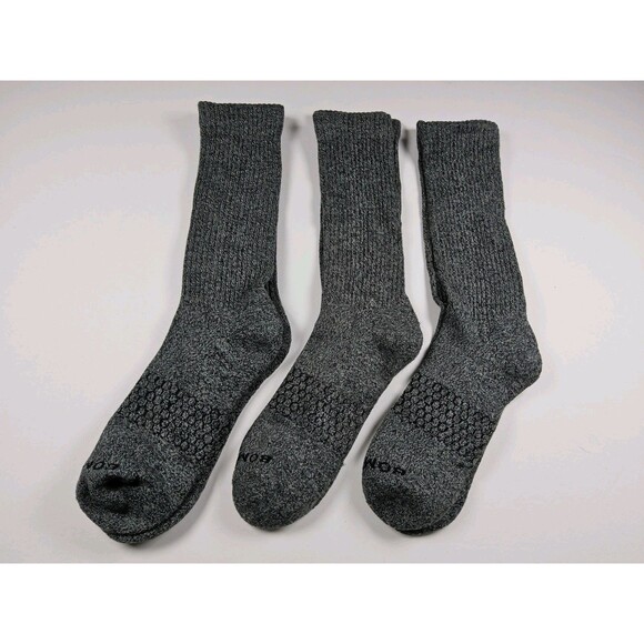 Bombas Marled Calf Socks Lot Of 3 Pairs Size L - Picture 2 of 2
